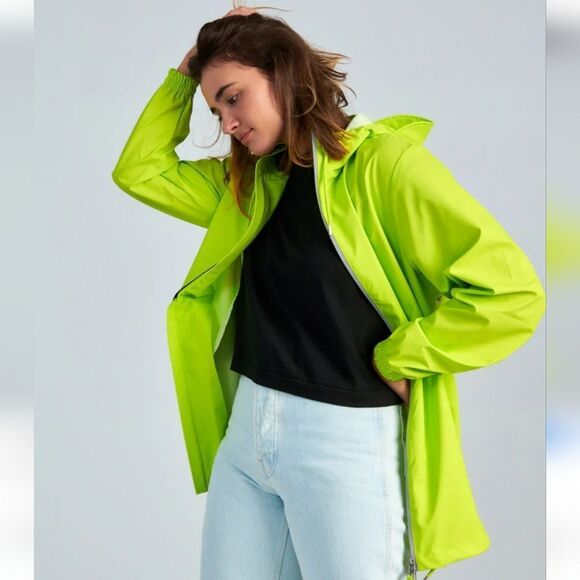 RAINS STORM BREAKER REFLECTIVE - DIGITAL LIME GIFTABLE - Picture 1 of 12